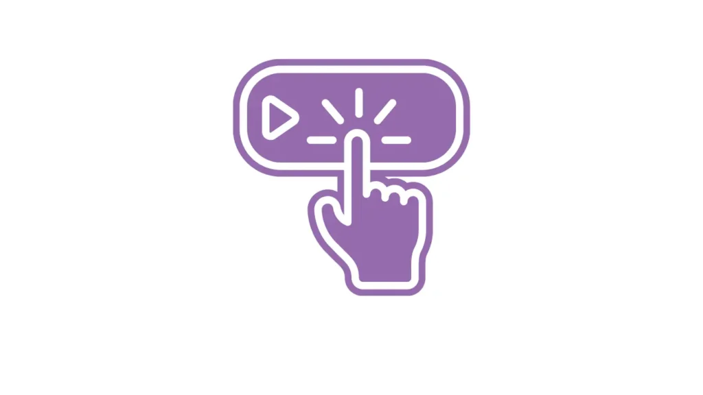 bouton call to action avec un doigt qui clique dessus