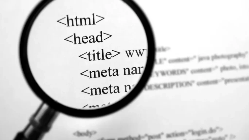 structure page html
