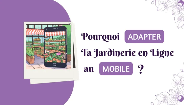 Adapter jardinerie en ligne au mobile - Header article